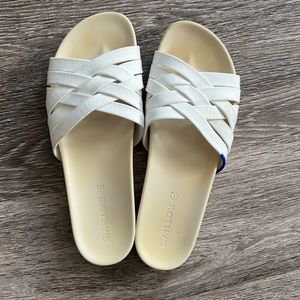 ROTHY’S slides cloud white woven size 9